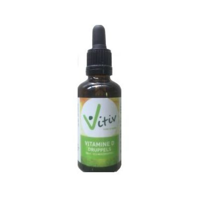 Foto van Vitiv Vitamine D3 druppels 100IU