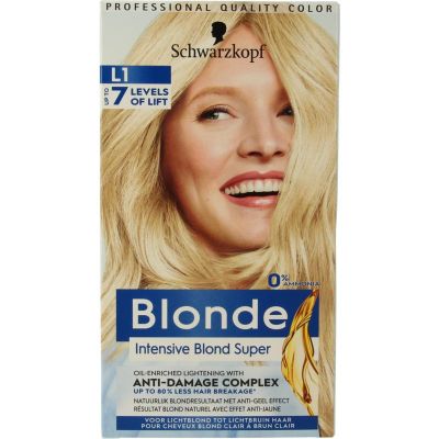 Schwarzkopf Blonde haarverf intensive blond super L1