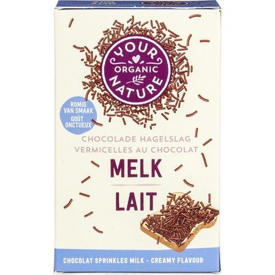 Your Organic Nat Hagelslag melk bio Your Organic Nat Hagelslag melk bio 225 gram - Beleg