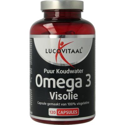 Lucovitaal Omega 3 visolie puur koudwater 120 capsules - Vetzuren