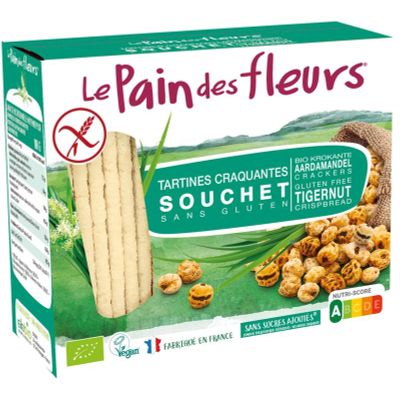 Pain Des Fleurs Souchet crackers met aardamandel