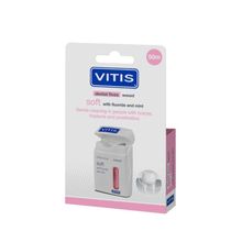 Foto van Vitis Floss soft waxed expanding fluor roze 50 meter