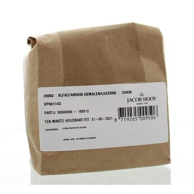 Jacob Hooy Alfalfakruid gemalen Jacob Hooy Alfalfakruid gemalen 250 gram - Kruiden