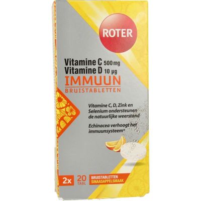 Roter Bruistabletten immuun duopack 20 bruistabletten - Vitamine enkel