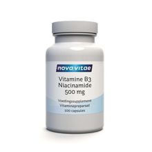Foto van Nova Vitae Vitamine B3 niacinamide 500mg