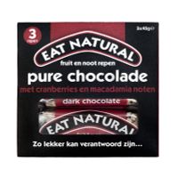 Eat Natural Pure chocolade cranberry macadamia 45 gram