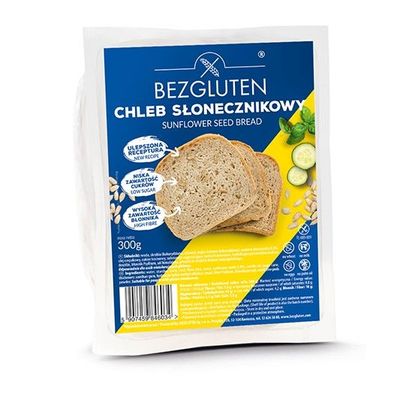 Foto van Bezgluten Zonnebloempittenbrood gesneden glutenvrij