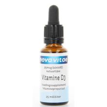 Foto van Nova Vitae Vitamine D3 1000 IU druppel