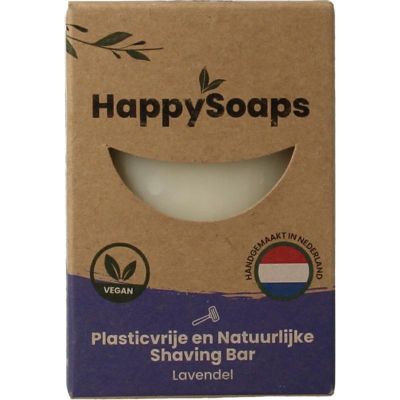 Happysoaps Shaving bar lavendel 80 gram - Scheerschuim/gel/creme