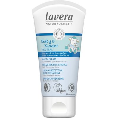 Lavera Baby en kinder sensitiv nappy cream EN-FR-IT-DE