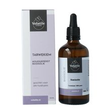Foto van Volatile Tarwekiem koudgeperst basisolie glazen fles