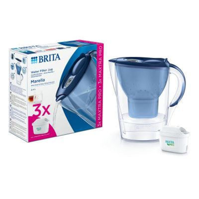 Brita Waterfilterkan Marella cool blue+3 maxtra filters