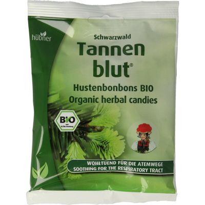 Foto van Hubner Tannenblut hoestbonbons bio