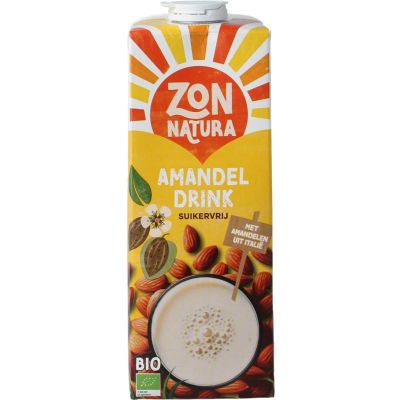 Zonnatura Amandel drink ongezoet 1 liter - Dranken