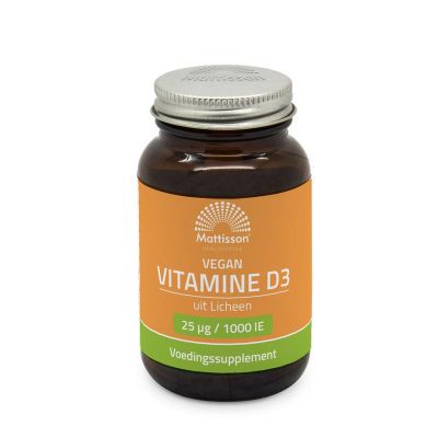 Mattisson Vegan vitamine D3 25 mcg/1000IE