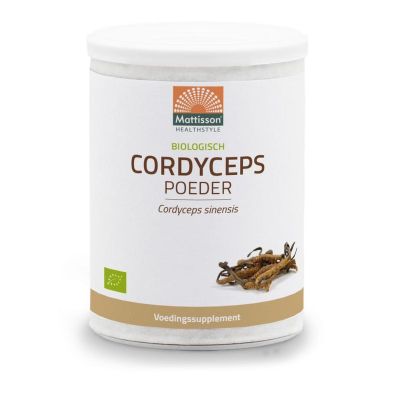 Mattisson Absolute cordyceps powder organic 100 gram - Mycotherapie Paddestoelen