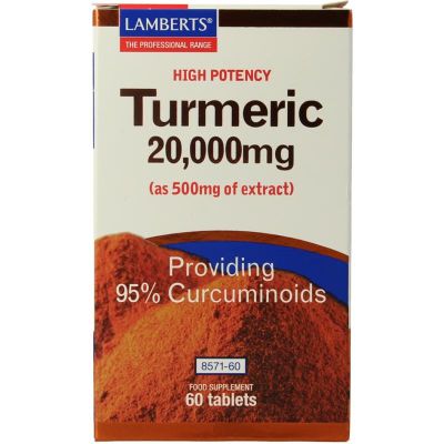 Lamberts Curcuma 20.000 mg (turmeric) 60 tabletten - Fytotherapie