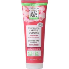 Foto van So Bio Etic Shampoo colour & shine hibiscus