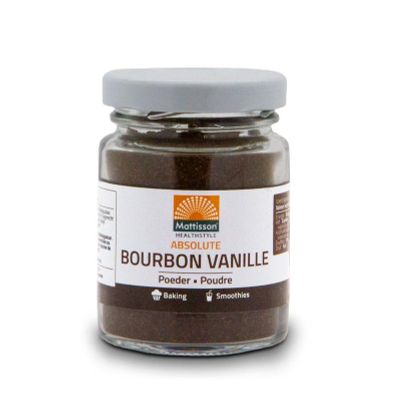 Mattisson Bourbon vanille poeder 30 gram - Overig reform/levensmiddelen