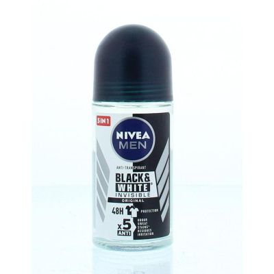 Foto van Nivea Men deodorant invisible black roller