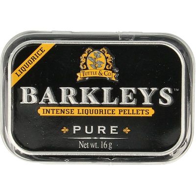 Barkleys Liquorice pellets pure 16 gram - Snoepgoed suikervrij