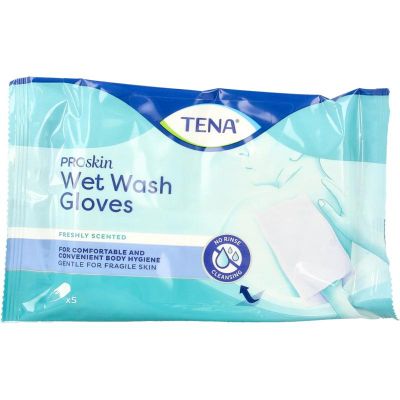 TENA Wet Wash Glove Freshly Scented 5