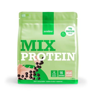 Foto van Purasana Plant protein mix rode biet bio