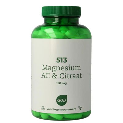 AOV 513 Magnesium AC & citraat 150 mg 180 tabletten - Mineralen enkel