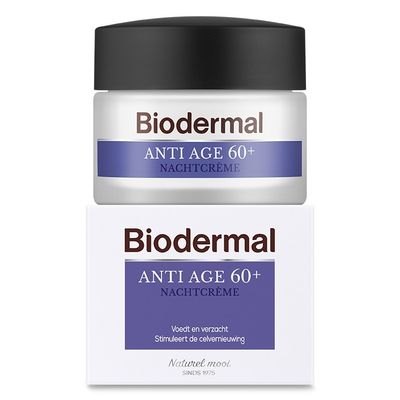 Biodermal Nachtcreme anti age 60+ 50 Milliliter - Nachtcreme