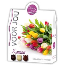 Foto van Cadeau doos trendy bloemen zomaar