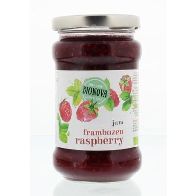Bionova Frambozenjam 340 gram - Beleg