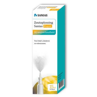 Zoutoplossing neusspray 8 mg/ml 15 Milliliter - Verstopte neus