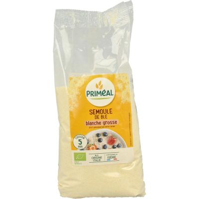 Primeal Griesmeel witte tarwe grof bio