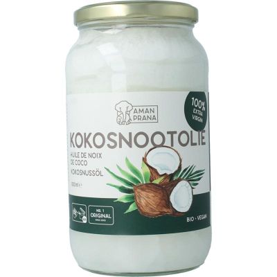 Foto van Amanprana Kokosnootolie bio