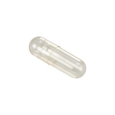 Capsule nr 0 kleurloos star-lock gelatine pot