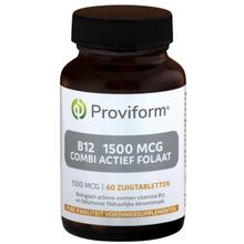 Foto van Proviform Vitamine B12 1500 mcg combi actief folaat