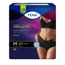 Foto van TENA Silhouette Plus Noir - Hoge Taille M