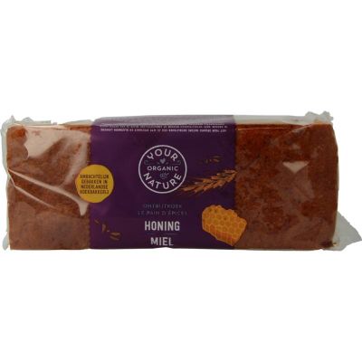 Your Organic Nat Ontbijtkoek honing - rogge bio Your Organic Nat Ontbijtkoek honing - rogge bio 400 gram - Koek