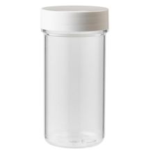 Foto van Plastobel tabletfles transparant gedopt 50 ml