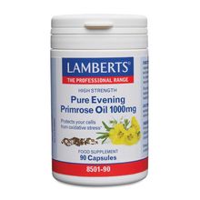 Foto van Lamberts Teunisbloemolie 1000 mg (pure evening primrose)