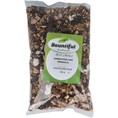 Bountiful Ambachtelijke granola chocola puur 350 gram - Voeding
