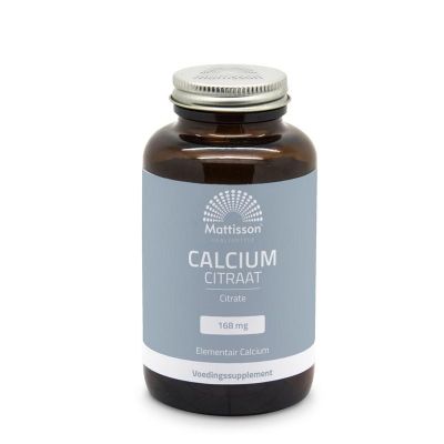 Mattisson Calcium citraat 168mg 120 vegetarische capsules - Mineralen multi