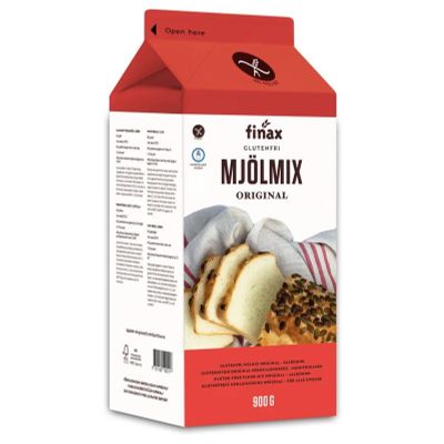 Finax Mjolmix wit bakmix melk 900 gram - Brood en bakmixen