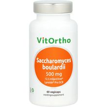 Foto van Vitortho Saccharomyces boulardii 500mg