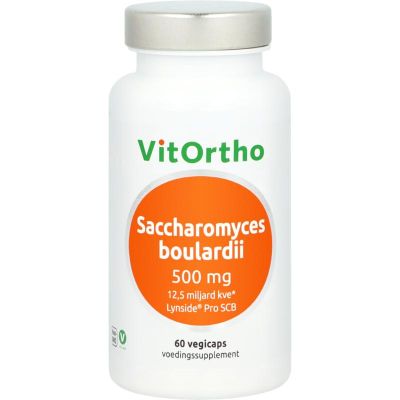 Vitortho Saccharomyces boulardii 500mg 60 Vegetarische capsules - Probiotica