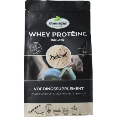 Bountiful Whey isolaat proteine poeder Bountiful Whey isolaat proteine poeder 500 gram - Overig sport