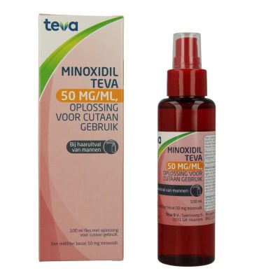 Teva minoxidil 50mg/ml oploss uad Foto van Teva minoxidil 50mg/ml oploss uad