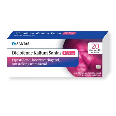 Diclofenac kalium 12.5 mg 20 tabletten - Pijnstillers