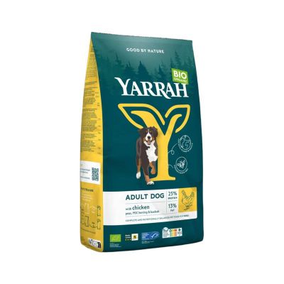 Yarrah Organic dog dry food adult chicken bio 15 kilogram - Dierenvoeding