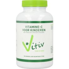 Foto van Vitiv Kinder vitamine C zuurvrij 120mg